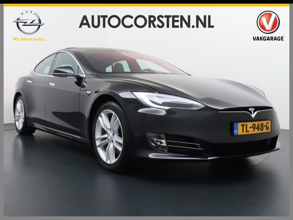 TESLA-MODEL S-75D AWD Luchtvering Enhanced AutoPilot Navi Panorama-Dak Camera Adaptive-Led Elektr.Stuur en Stoel+Geheugen+Spiegels+verwarmd El