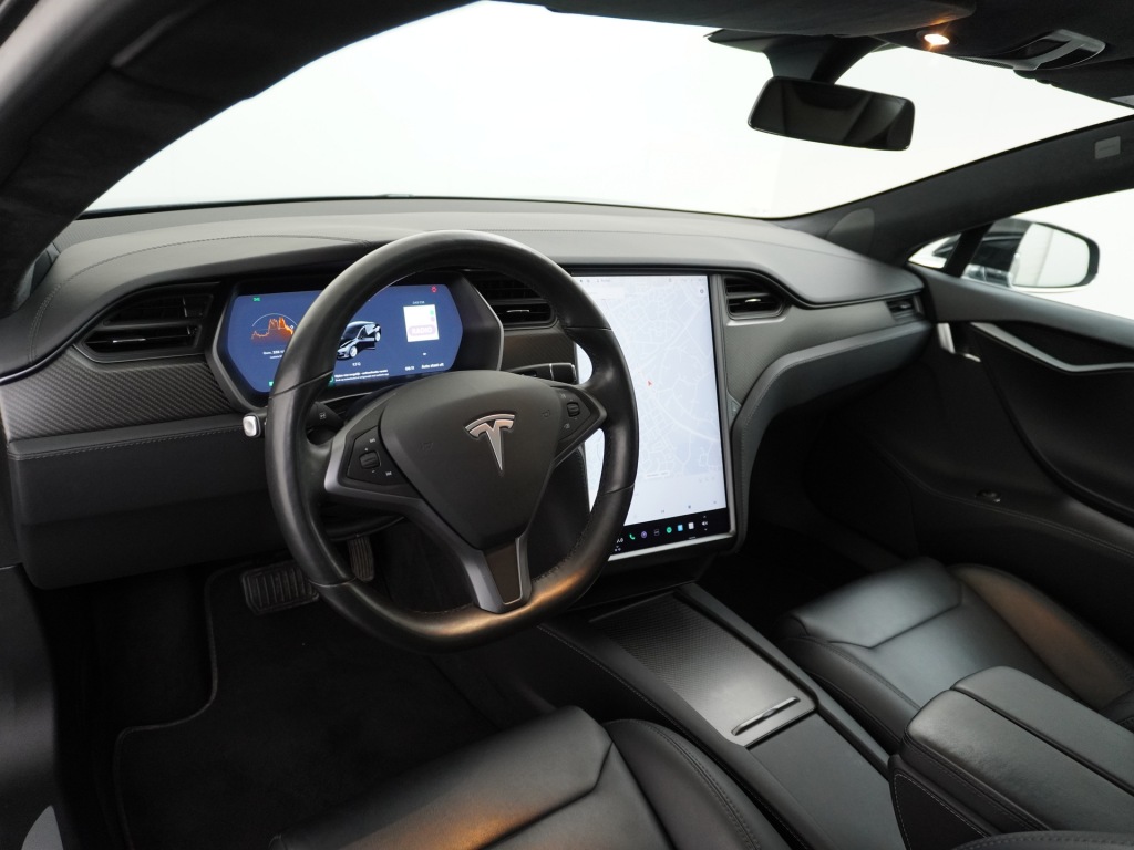 TESLA-MODEL S-75D AWD Luchtvering Enhanced AutoPilot Navi Panorama-Dak Camera Adaptive-Led Elektr.Stuur en Stoel+Geheugen+Spiegels+verwarmd El