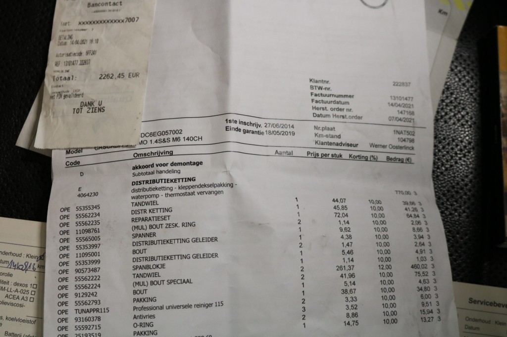 OPEL-CASCADA-1.4 Turbo ecoFLEX Cosmo  (Bak Gereviseerd met koppeling en Vliegwiel)