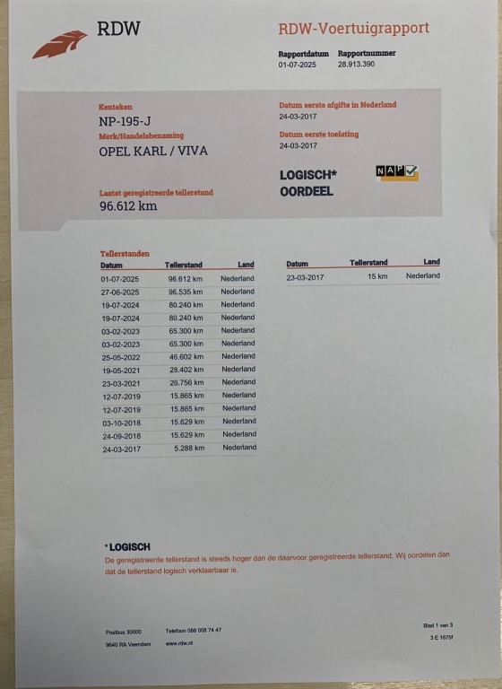 OPEL-KARL-1.0 ecoFlex Edition Airco Cruise 96.613km