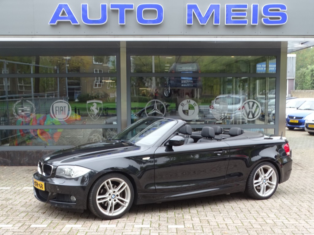 BMW-1-SERIE-120I HIGH EXECUTIVE  CABRIO M PAKKET LEER AIRCO ELECTRISCH DAK
