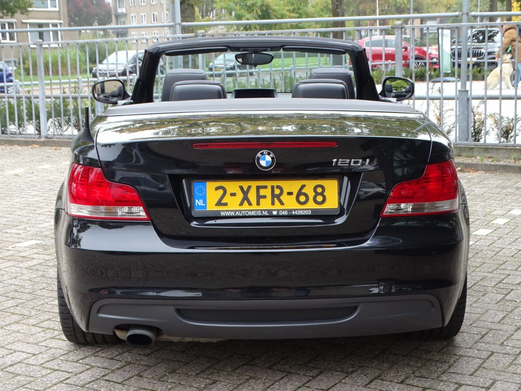BMW-1-SERIE-120I HIGH EXECUTIVE  CABRIO M PAKKET LEER AIRCO ELECTRISCH DAK