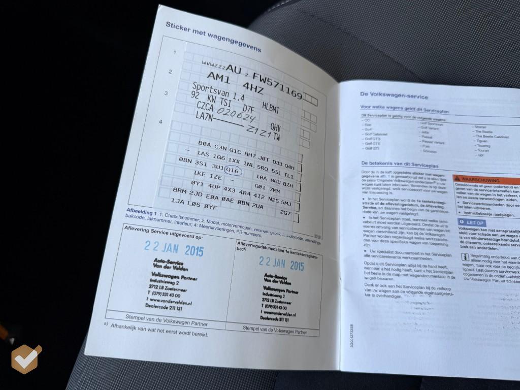 VOLKSWAGEN-GOLF SPORTSVAN-1.4 TSI Highline Automaat NL-Auto *Geen Afl. kosten*