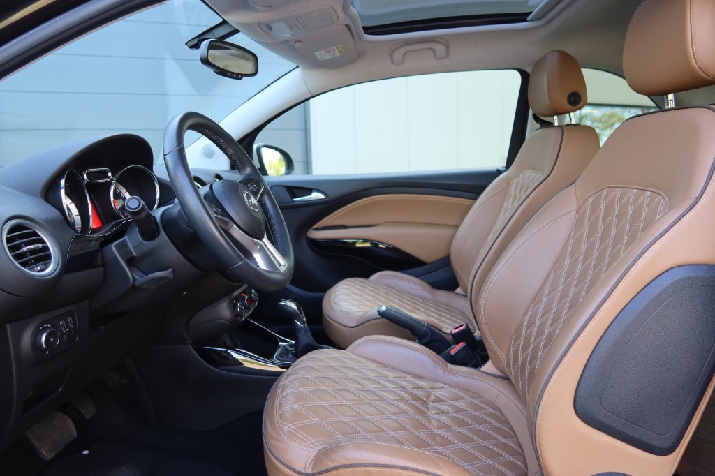 OPEL-ADAM-1.4 Unlimited AUTOMAAT Bruin Leder, Pano dak, Stoel/stuurverwarming