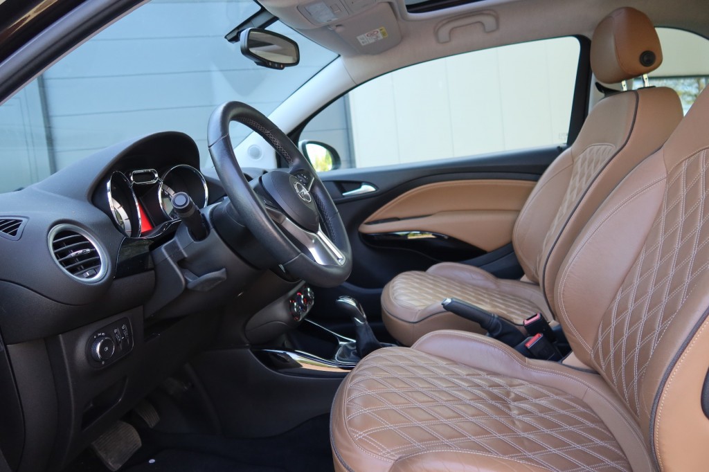 OPEL-ADAM-1.4 Unlimited AUTOMAAT Bruin Leder, Pano dak, Stoel/stuurverwarming