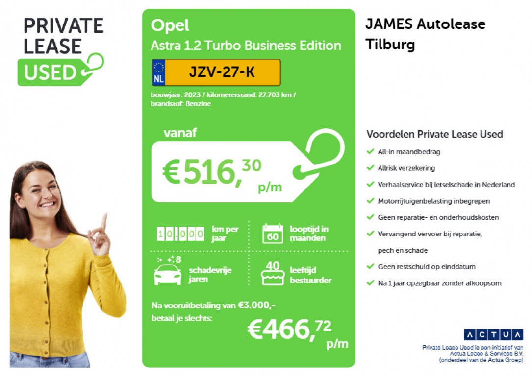 OPEL-ASTRA-1.2 Turbo Business Edition AD-CRUISE   CARPLAY-NAVI   CAMERA   LEER/STOF