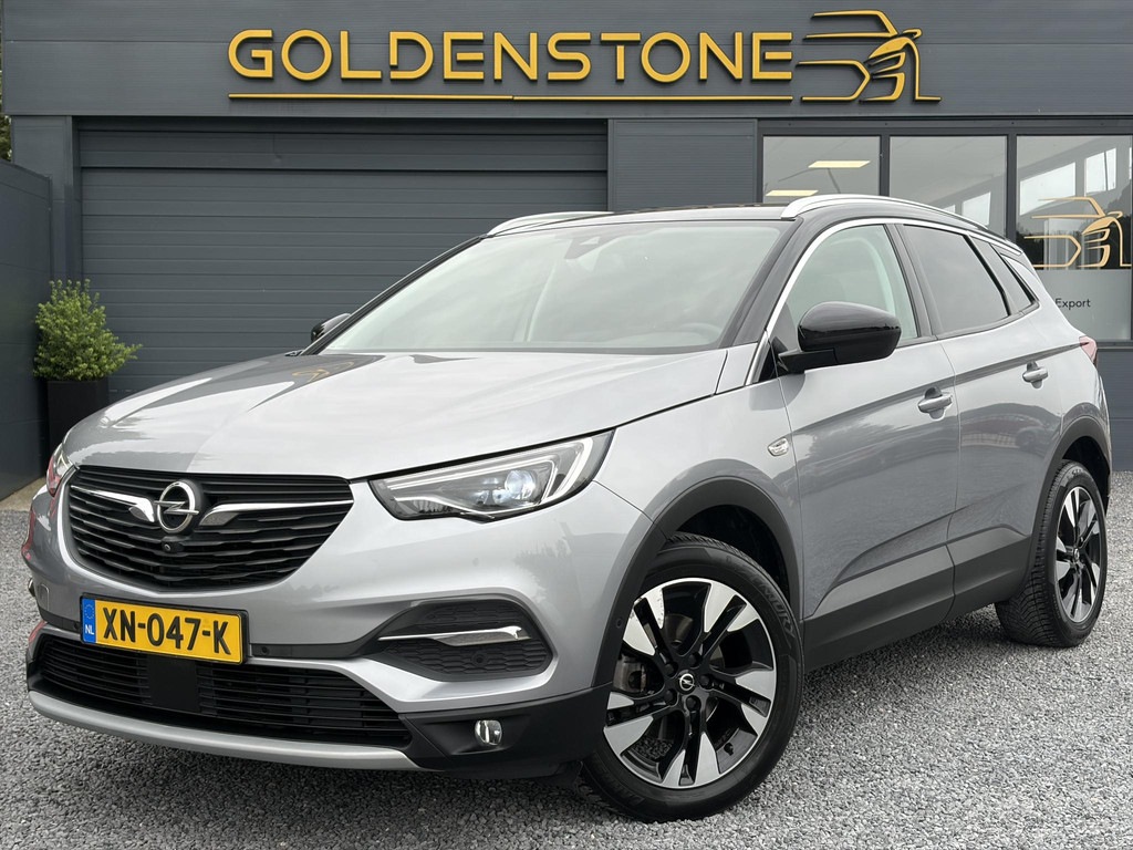 OPEL-GRANDLAND X-1.2 Turbo Ultimate D-riem vv in 12-2024,1e Eigenaar,360°Camera,Trekhaak,131pk,6 Bak,Navi,Halfleder,Dodehoek,Rijstrooksensor,Keyl