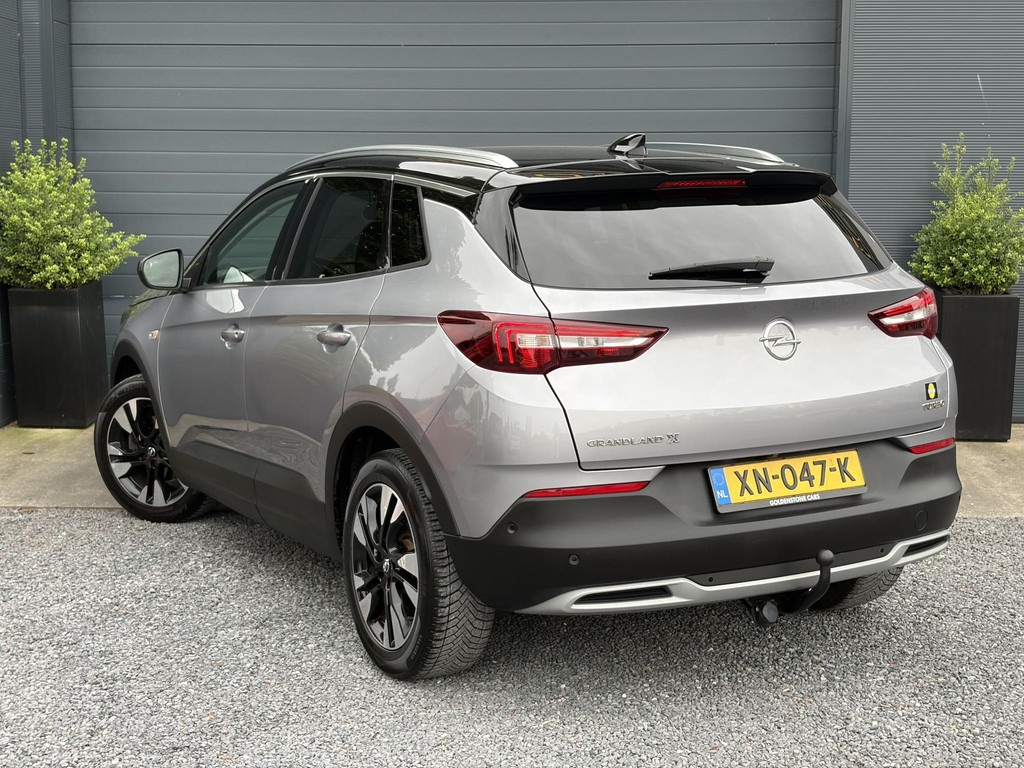 OPEL-GRANDLAND X-1.2 Turbo Ultimate D-riem vv in 12-2024,1e Eigenaar,360°Camera,Trekhaak,131pk,6 Bak,Navi,Halfleder,Dodehoek,Rijstrooksensor,Keyl