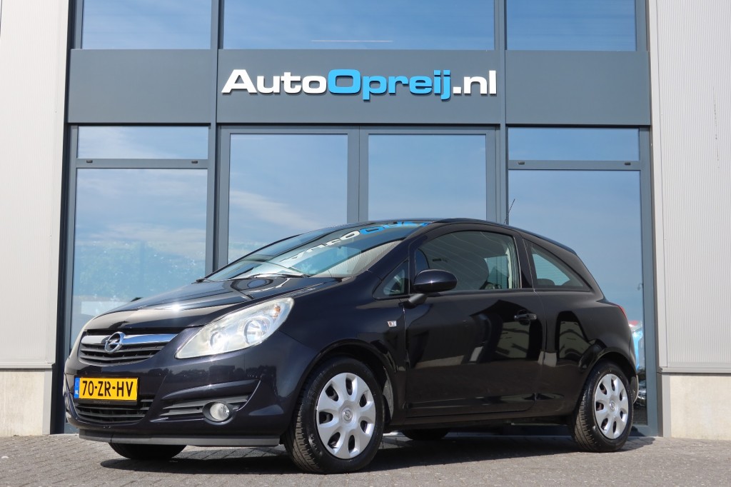 OPEL-CORSA-1.2-16V ENJOY airco 3 drs. Extreem lage KM tand !